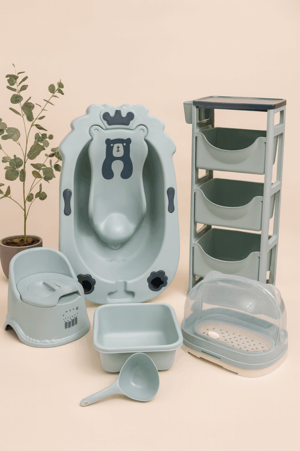 Papillon 7‑in‑1 Baby Bathtub Set