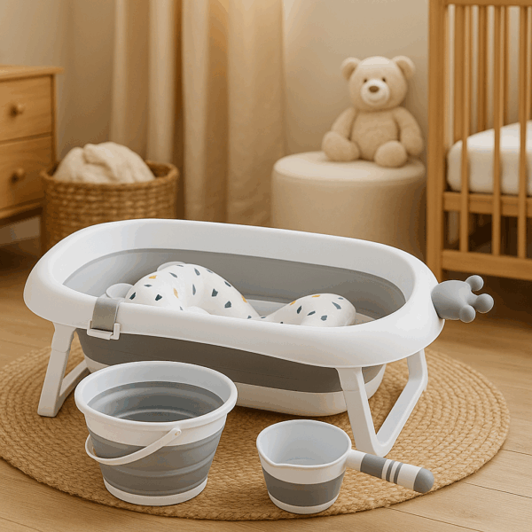 Toimoys 4‑in‑1 Foldable Baby Bath Set