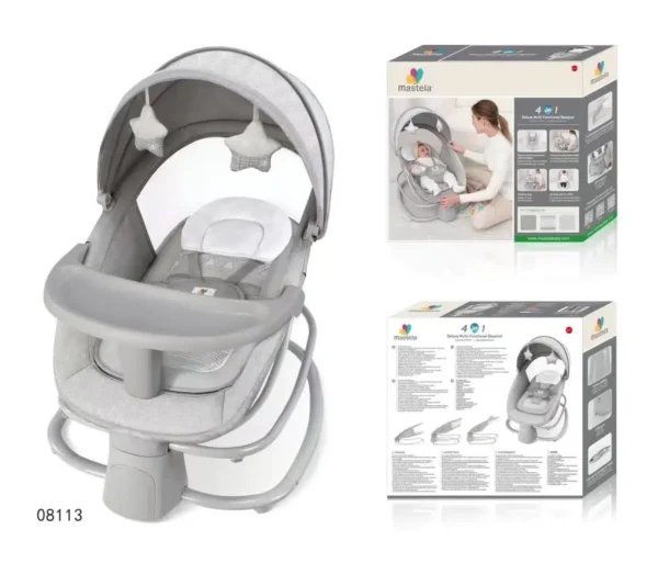 Mastela 4‑in‑1 Deluxe Baby Swing & Rocker - Image 2