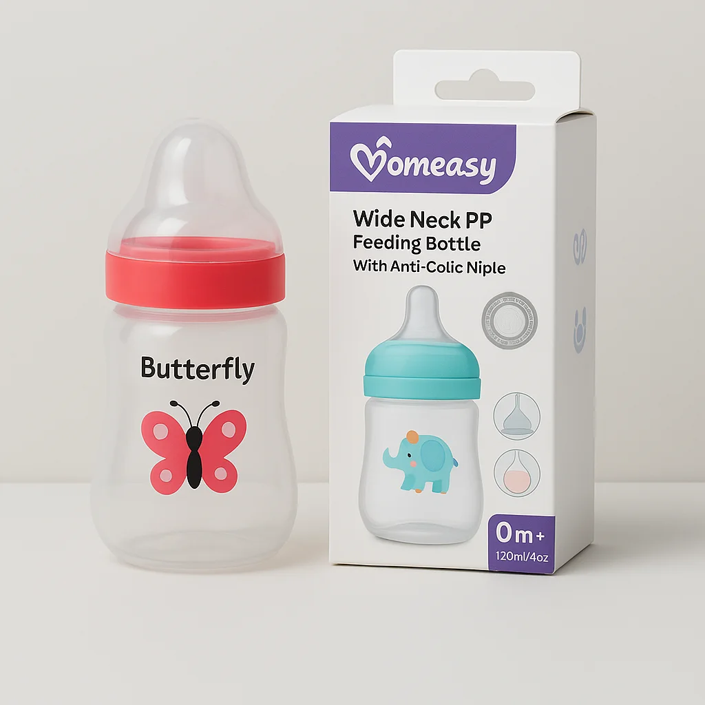 Momeasy 120ml Anti-Colic Nipple Feeding Bottle – Comfort Feeding