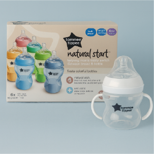 Tommee Tippee 6x260ml Natural Start Baby Feeding Bottles