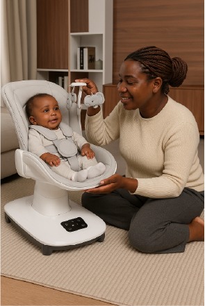 Master Deluxe 360 Multifunctional Swing, Bassinet & Rocker Cradle