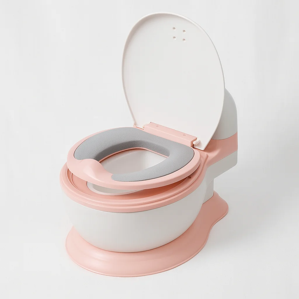 Baby Potty Trainer with Soft Seat & Splash Guard for Toddlers - Image 2