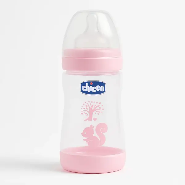 Chicco Glass Anti-Colic Baby Bottle 150ml/240ml – Adjustable Flow, Easy Clean - Image 2