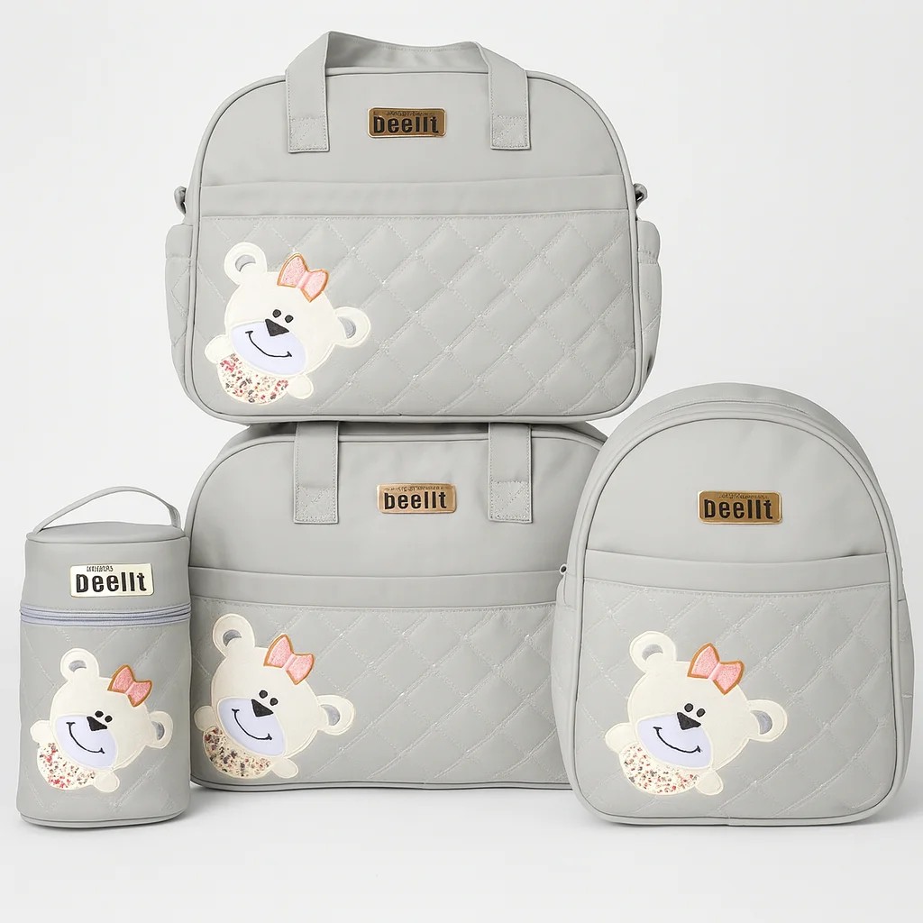 Deelit 4-Piece Baby Diaper Bag Set – For Organized Outings