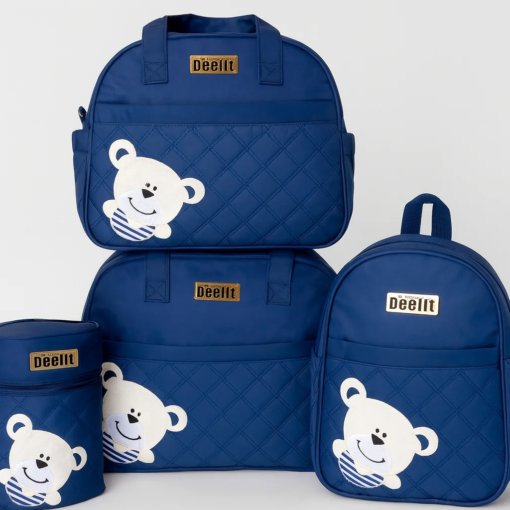 Deelit 4-Piece Baby Diaper Bag Set – For Organized Outings - Image 2