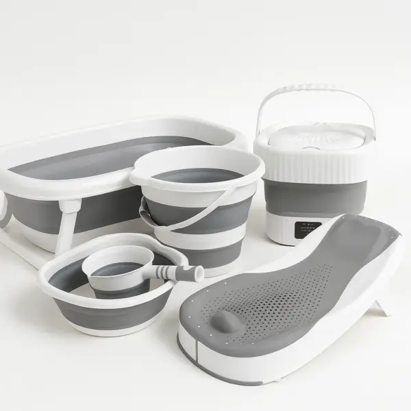 Foldable Baby Bath Set with Washing Machine — All-In-One Solution for Modern Parents