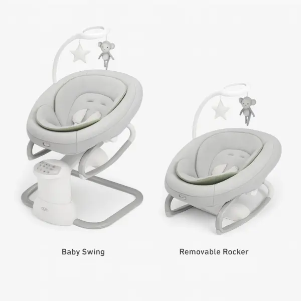 Graco Soothe My Way Baby Swing & Rocker – Ultimate Comfort, 16 Modes