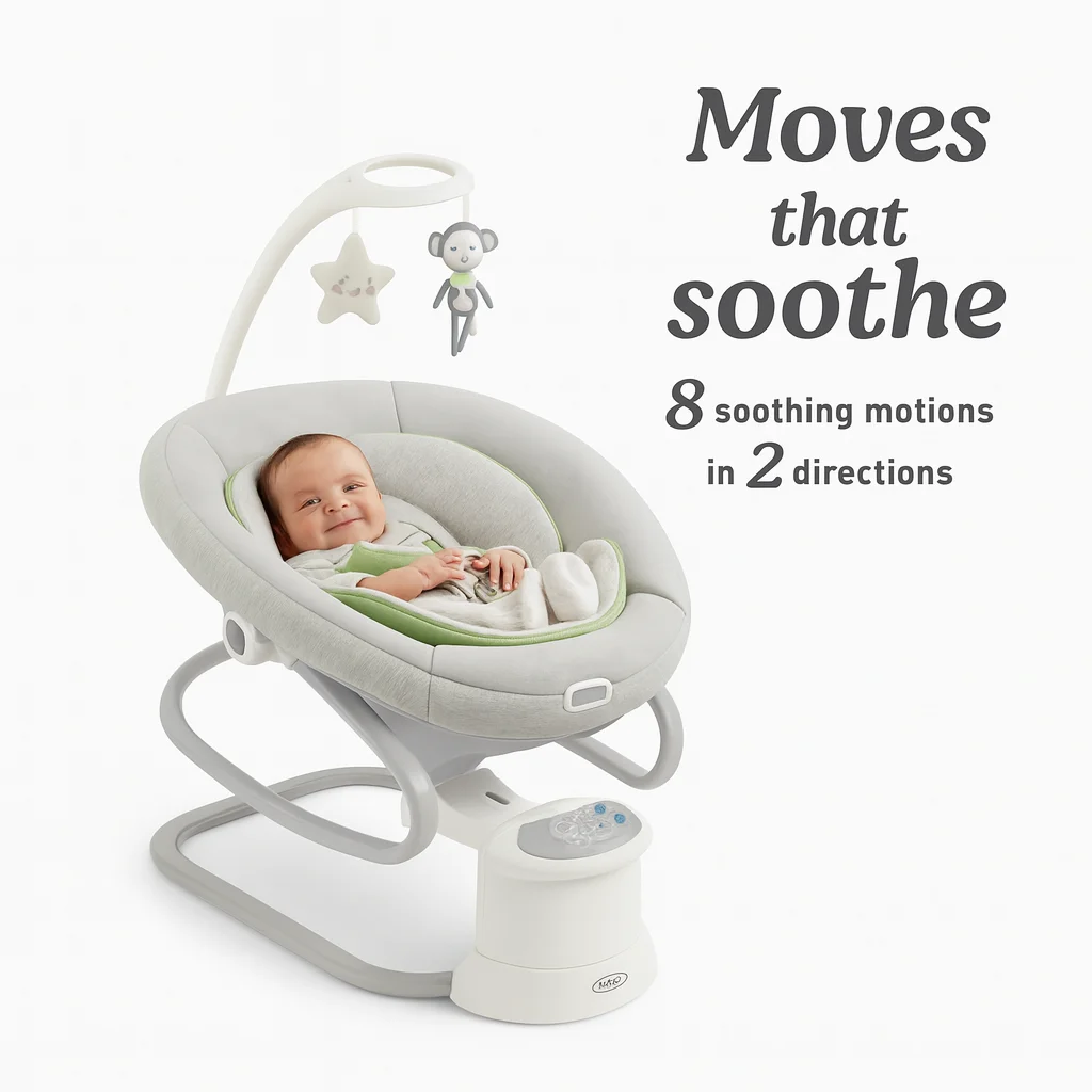 Graco Soothe My Way Baby Swing & Rocker – Ultimate Comfort, 16 Modes - Image 4