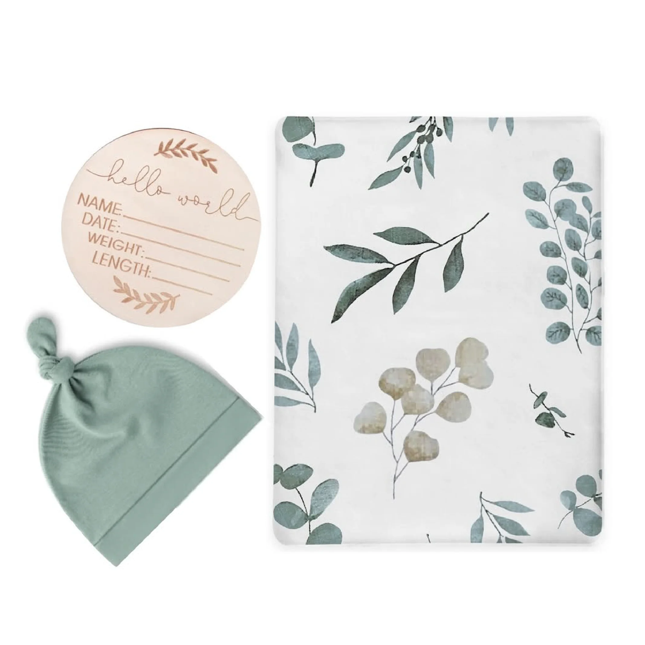 2in1 Baby Swaddle Wrap & Cap Set – Coordinated Newborn Comfort - Image 4