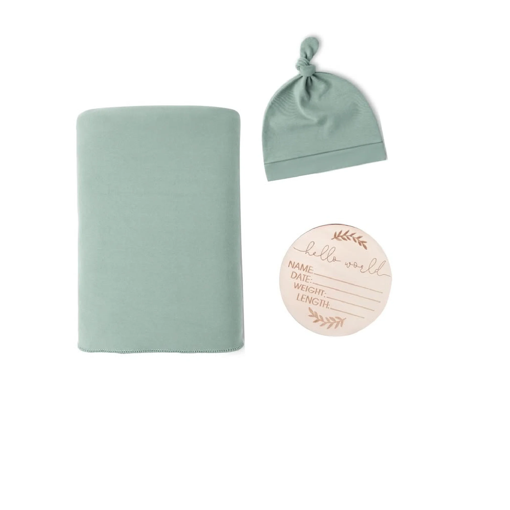 2in1 Baby Swaddle Wrap & Cap Set – Coordinated Newborn Comfort - Image 3
