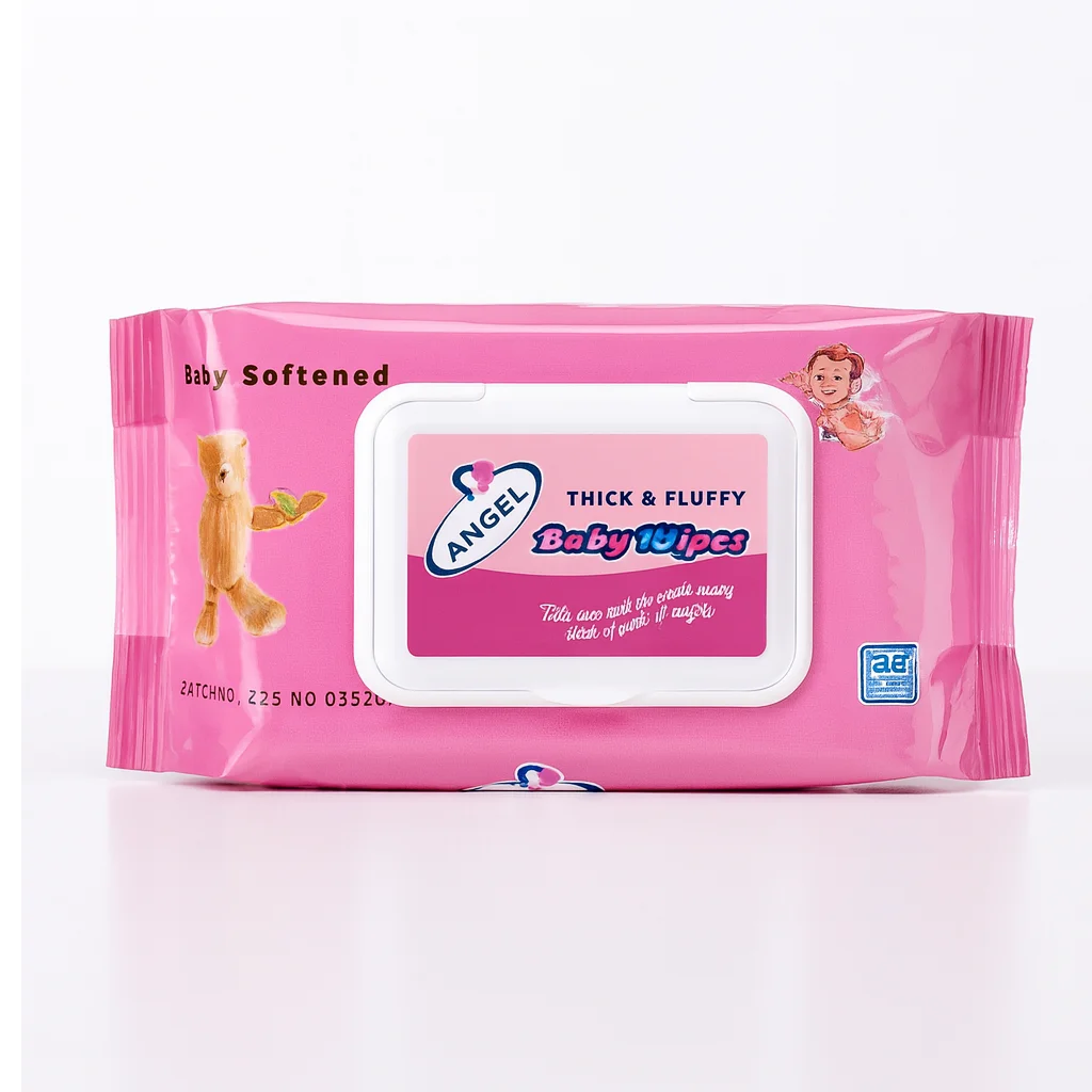 Angel Baby Wipes Gentle & Moisturizing Wipes, Alcohol-Free - Image 3