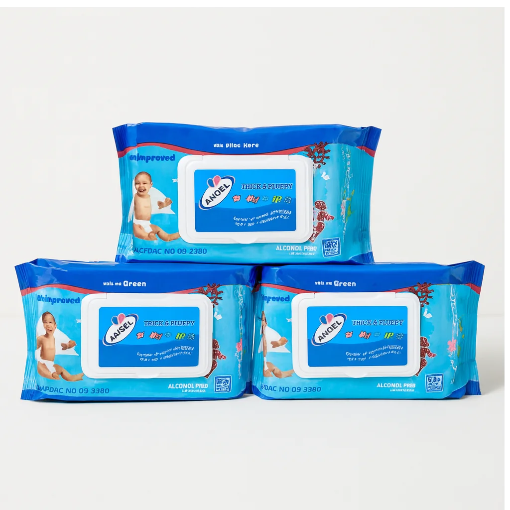 Angel Baby Wipes Gentle & Moisturizing Wipes, Alcohol-Free - Image 2