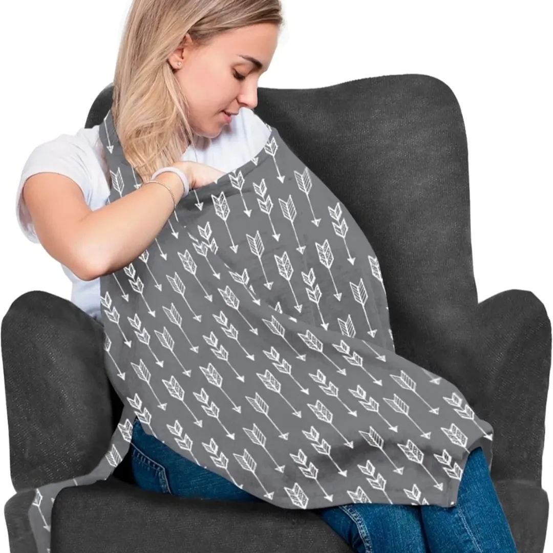 Premium Cotton Nursing Cover – Breathable, Stylish & Multi-Purpose - Image 2