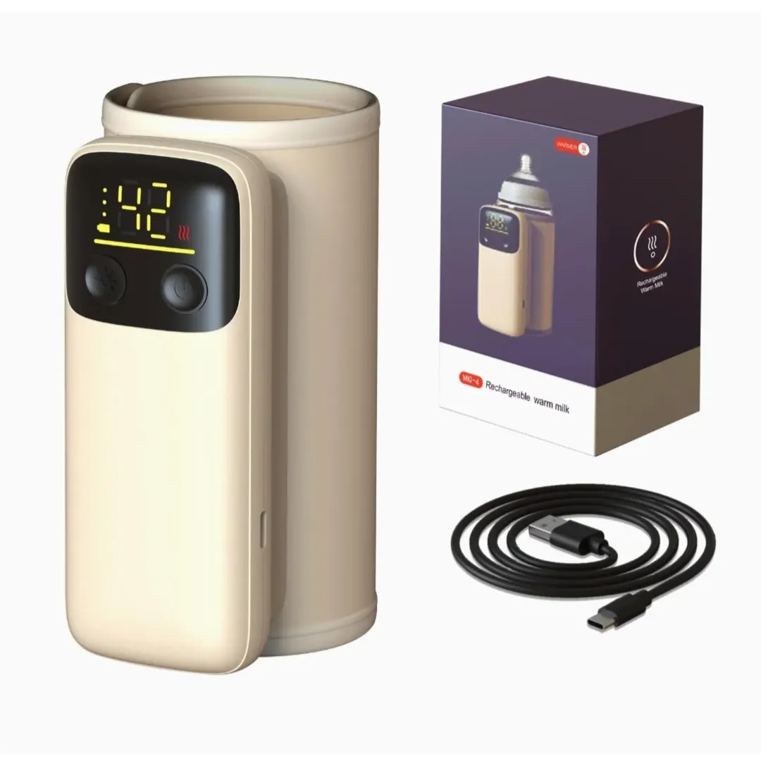 Rechargeable Portable Milk Warmer – USB, Digital Temp Control