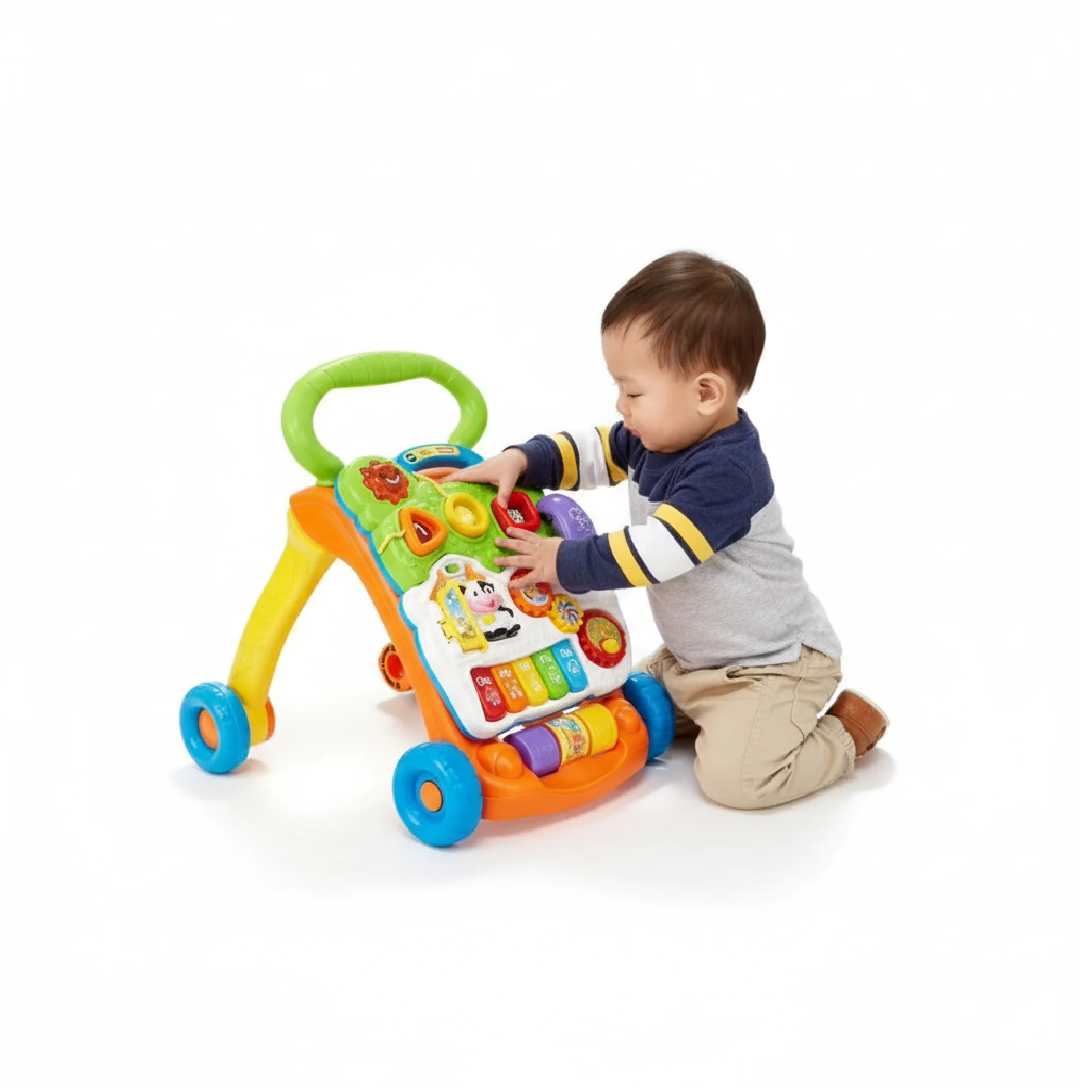 VTech Sit-to-Stand Learning Walker for Babies & Toddlers – Lights, Music, Activity Panel - Image 3