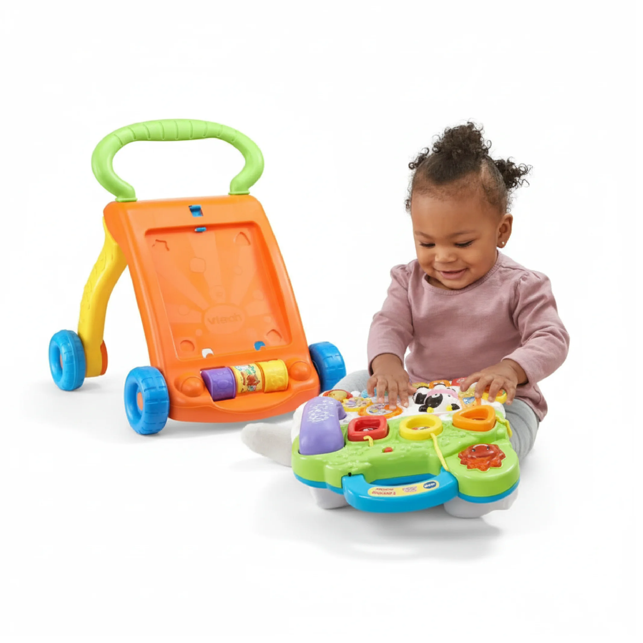 VTech Sit-to-Stand Learning Walker for Babies & Toddlers – Lights, Music, Activity Panel - Image 4