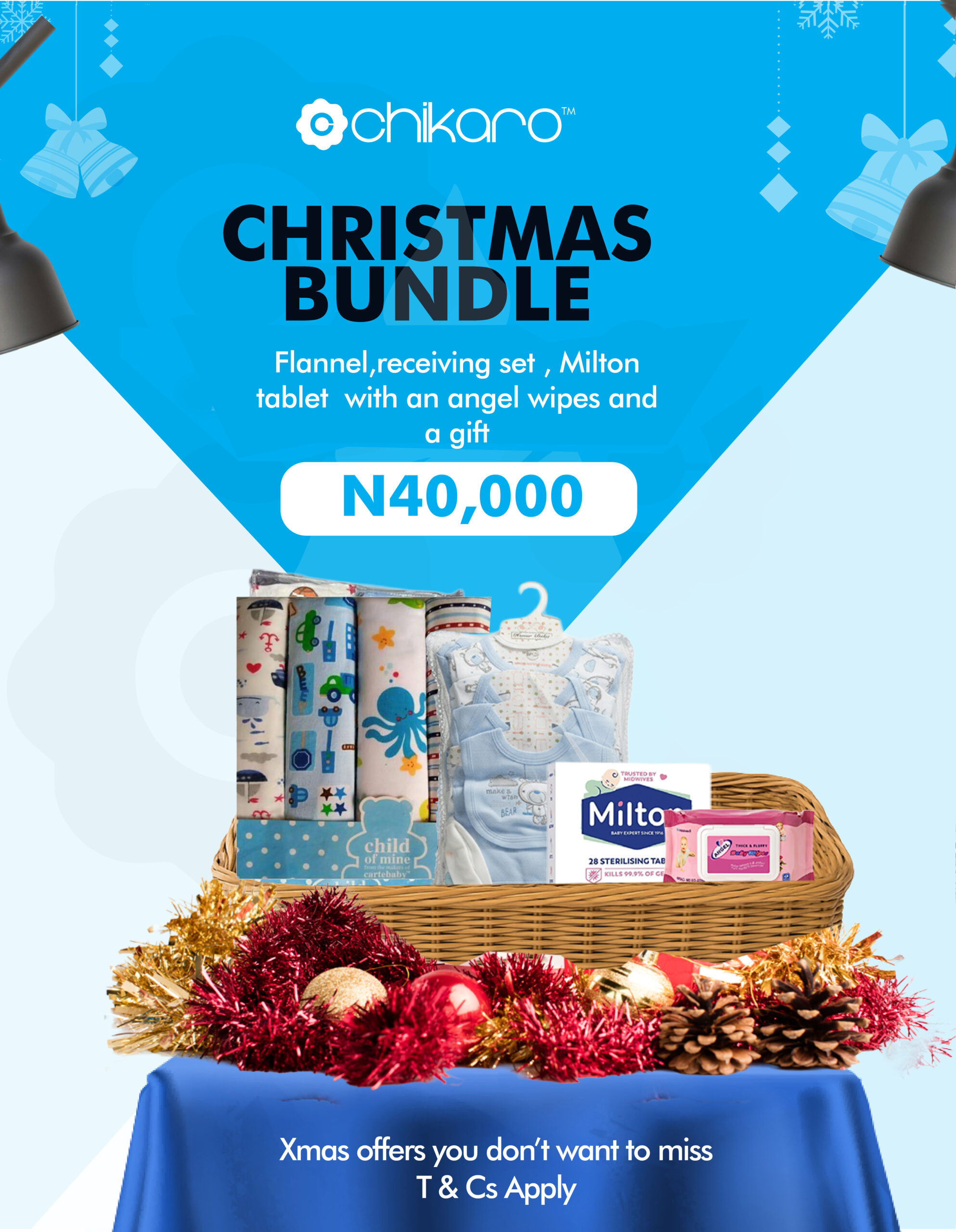 Christmas/New year Gift Bundle 04 | Flannel, Milton, Wipes and More