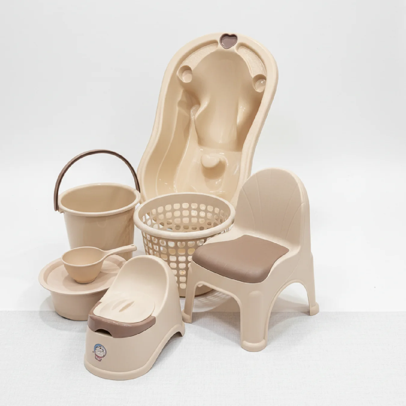 Baby Bath Set – Infant Tub, Potty, Storage Kit