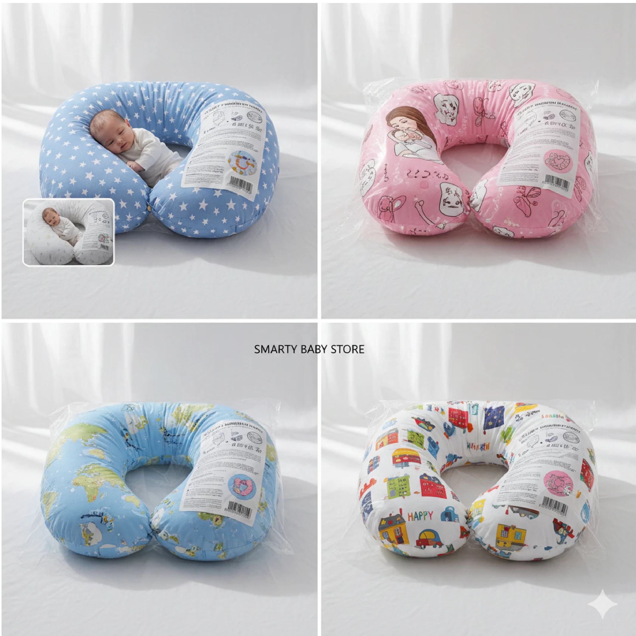 Nursing Pillow for Breastfeeding & Bottlen Feeding Support