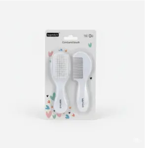 2-in-1 Baby Brush and Comb Set – Gentle Grooming Essentials for Delicate Baby Hair