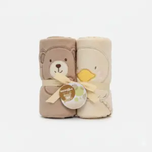 Baby Quality 2in1 Hooded Towel – Soft Absorbent Bath Towel & Cozy Wrap for Babies