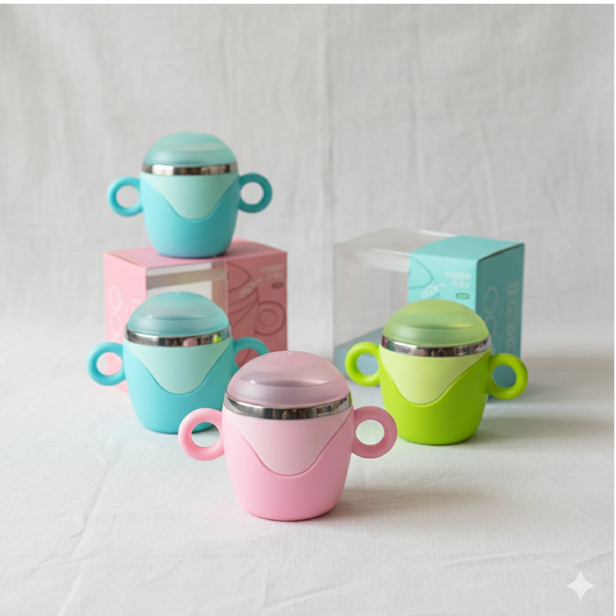 Baby Cup with Cover – Spill-Proof Training Cup for Safe & Easy Drinking and Feeding