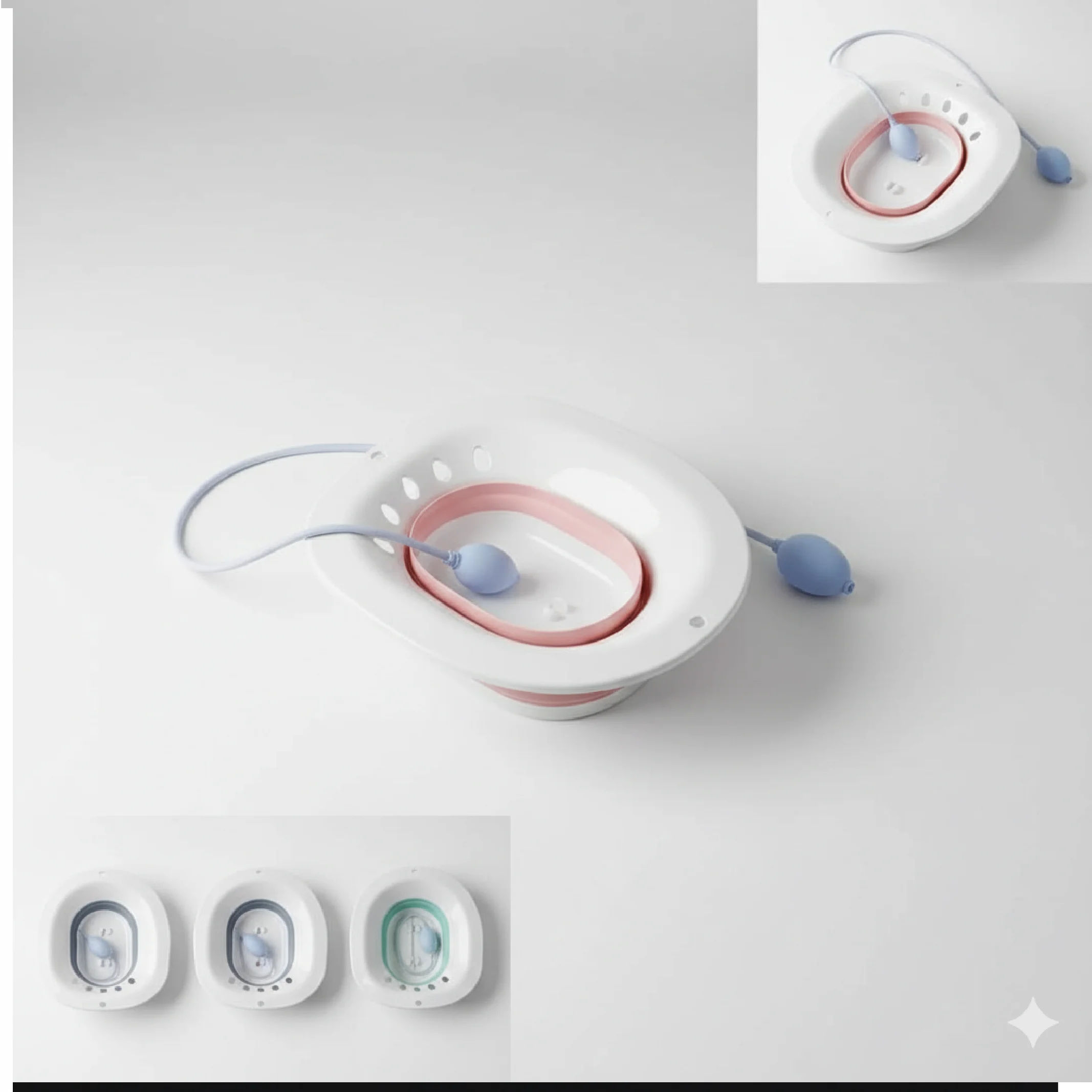 Foldable Sitz Bath with Pump – Postpartum & Hemorrhoid Relief Care Basin