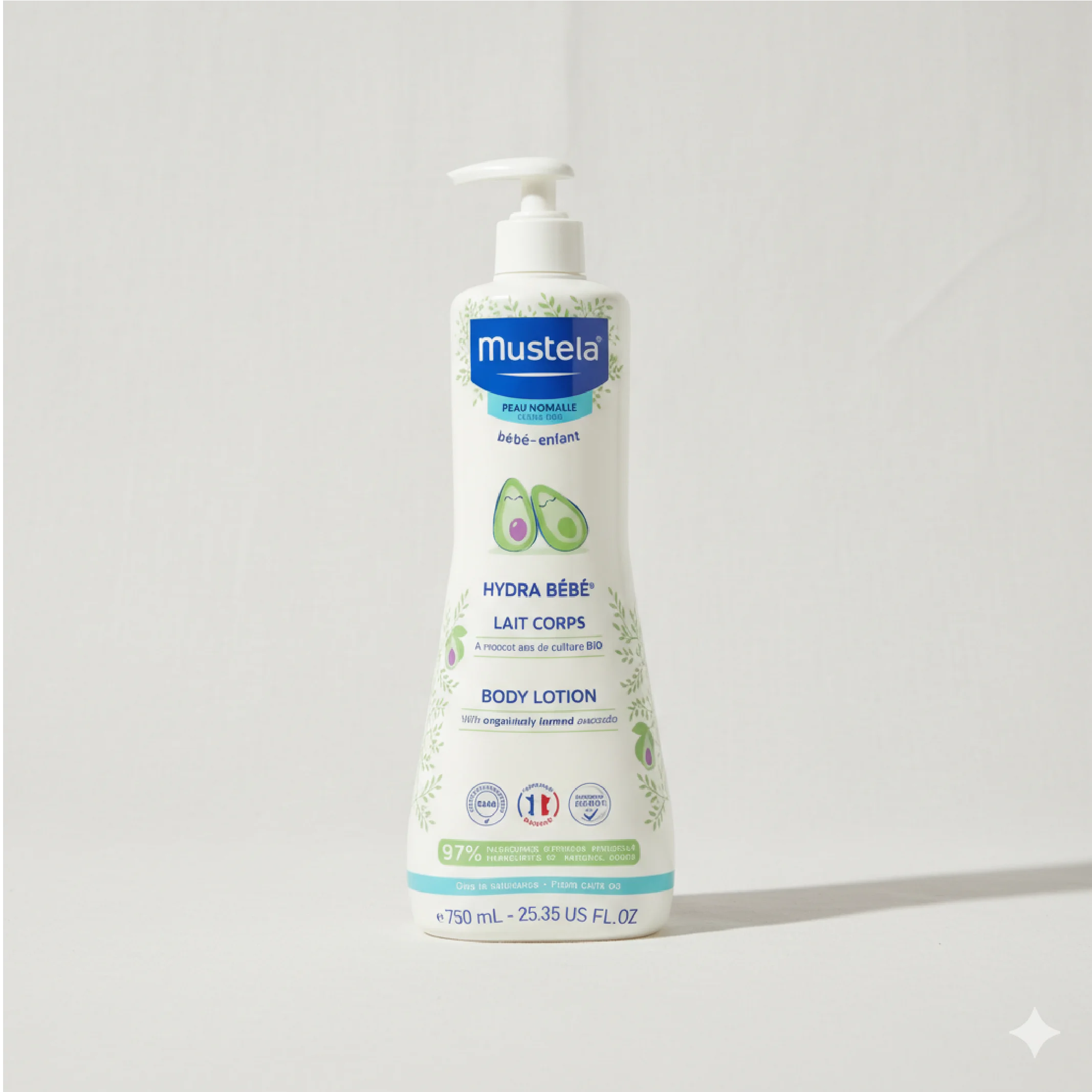 Mustela Baby Body Lotion 750ml – Gentle Daily Moisturizing Care for Delicate Baby Skin