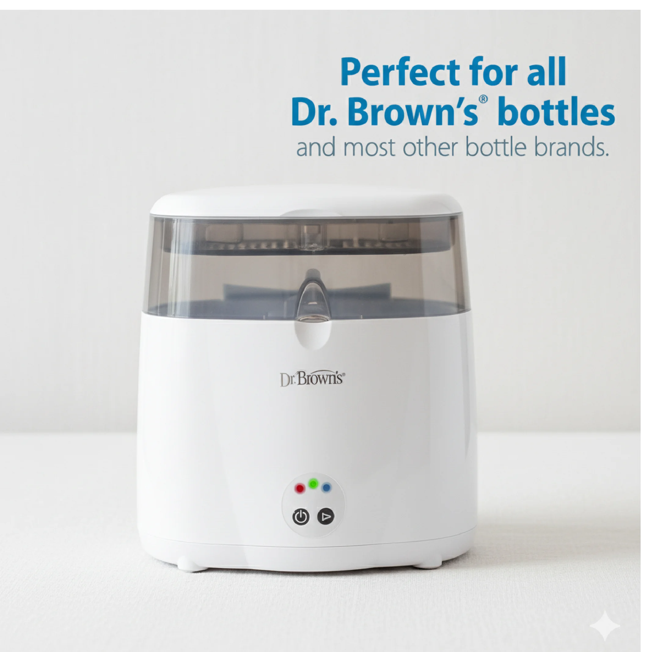Dr. Brown’s Deluxe Electric Sterilizer – BPA-Free Baby Bottles & Feeding Accessories Sterilizer - Image 2