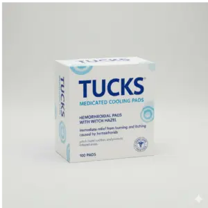 Tucks Medicated Cooling Pads – Witch Hazel Hemorrhoidal Pads for Soothing Relief from Burning & Itching (100 Count)
