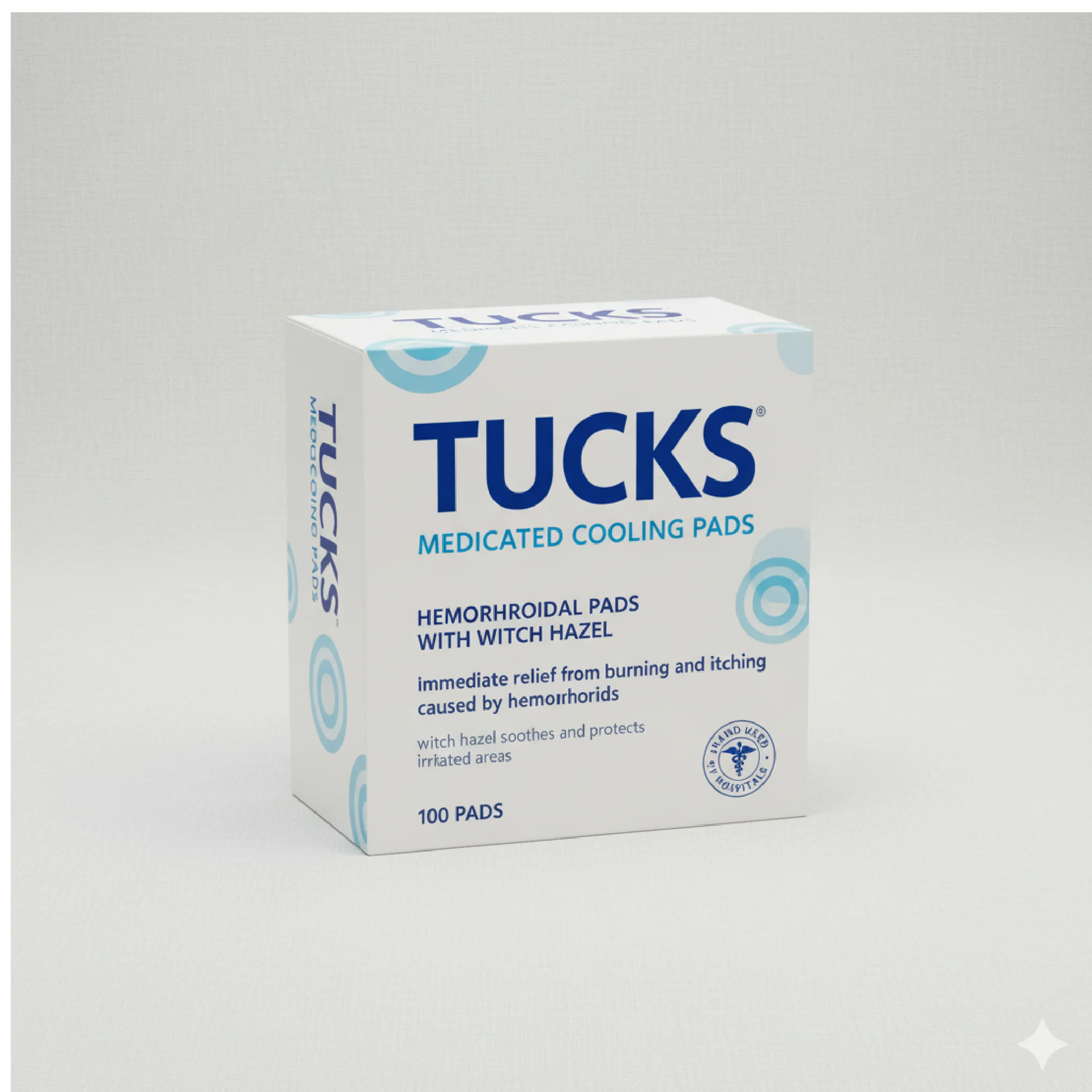 Tucks Medicated Cooling Pads – Witch Hazel Hemorrhoidal Pads for Soothing Relief from Burning & Itching (100 Count)