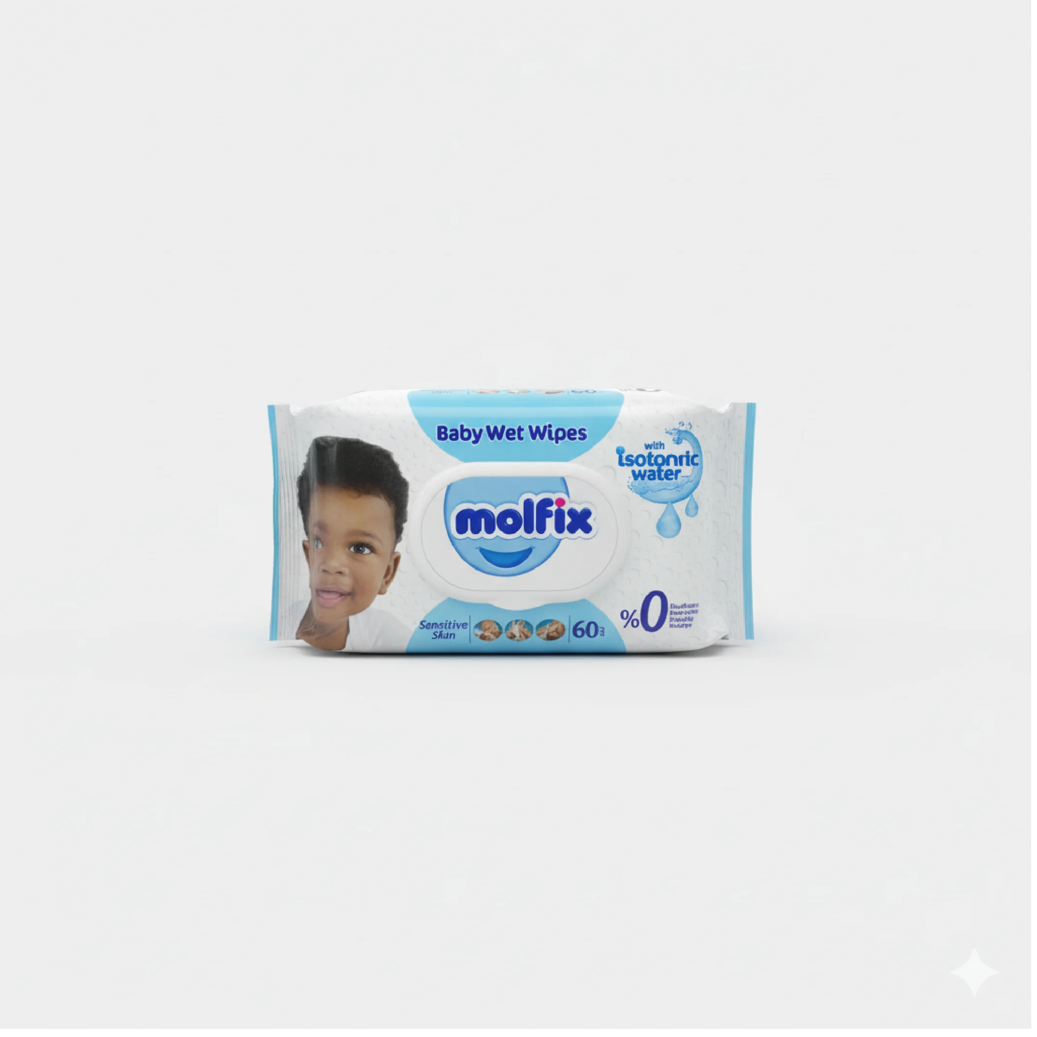 Molfix Baby Wet Wipes – Isotonic Water, 0% Perfume, Alcohol, Soap & Dye