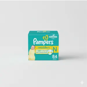 Pampers Swaddlers Diapers – Newborn Size, Ultra-Soft Comfort & Advanced Leak Protection